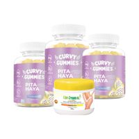 3 Suplemento Pita Haya Gomitas + Crema Quemador Tapa Amarilla Lipo Cream