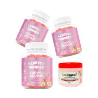 3 Suplemento Aguaje Gomitas + Crema Thermogénesis Tapa roja Lipo Cream