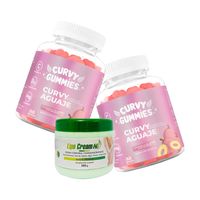 2 Suplemento Aguaje Gomitas + Crema Thermohidra Tapa Verde Lipo Cream