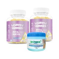 2 Suplemento Pita Haya Gomitas + Crema Quemador Tapa Azul Lipo Cream