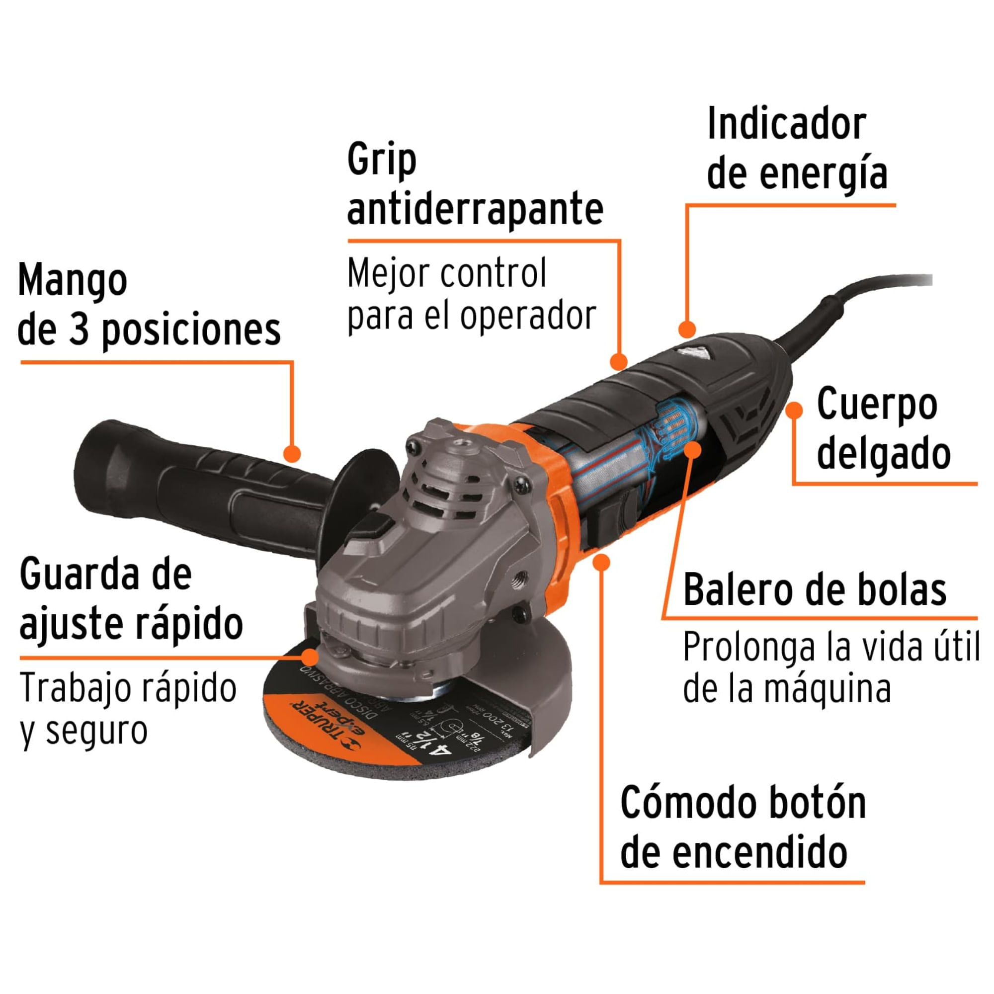 Kit rotomartillo amoladora esmeriladora discos de corte desarmadores