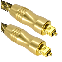 Cable De Audio Digital De Fibra Óptica 1,5 Mts Od 6.0 Optico dorado