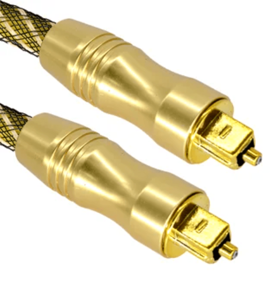 Cable De Audio Digital De Fibra Óptica 1,5 Mts Od 6.0 Optico dorado