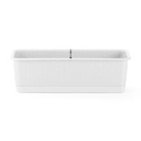 Macetero Mimbre Blanco Polinplast