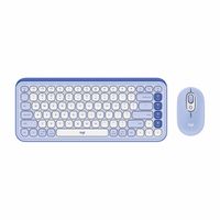 Teclado Logitech + Mouse Pop Icon Bluetooth/Wireless Sp Copilot Lilac
