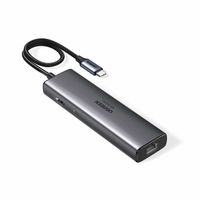 Adaptador Ugreen Cm512 (45000) 6 En 1 Usb/ Rj-45 /Usb-C/ Hdmi 4K-45000