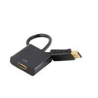 Adaptador Convertidor Display Port Dp A HDMI Dp Macho A HDMI Negro