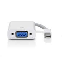 Adaptador Convertidor Mini Displayport A Vga Mdp A Vga Mac Blanco