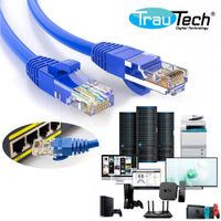 Cable de Red Cat 6E 10 Metros TRAUTECH Pach cord UTP RJ45 testeado