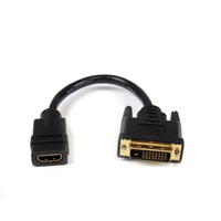 Convertidor HDMI hembra a DVI 24 + 1 Macho cable 20 cm