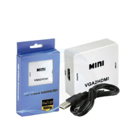 Convertidor Adapatador Vga A Hdmi Con Audio Full Hd Mini VGA2HDMI