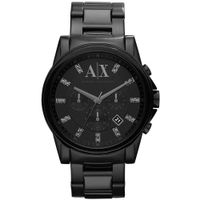 Reloj Armani Exchange Outerbanks AX2093 Fecha Cronometro Acero Inoxidable Negro