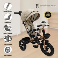 Triciclo Guiador para Niños «LETARTE» Beige