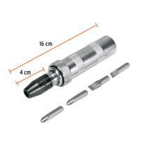 Desarmador de impacto con 4 puntas de acero S2 3/8"", Expert