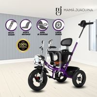 Triciclo Guiador para Niños «SPARRAW» Morado