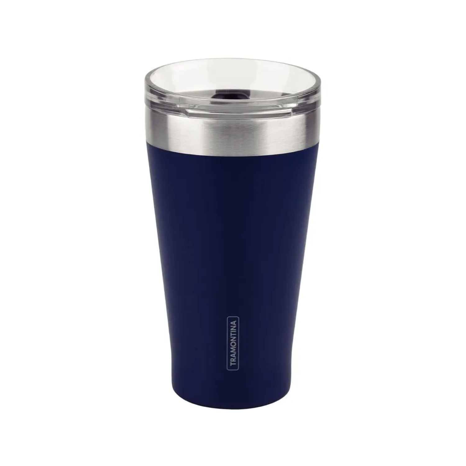 Vaso Térmico de Acero con tapa 500 ml Azul Exata - Tramontina