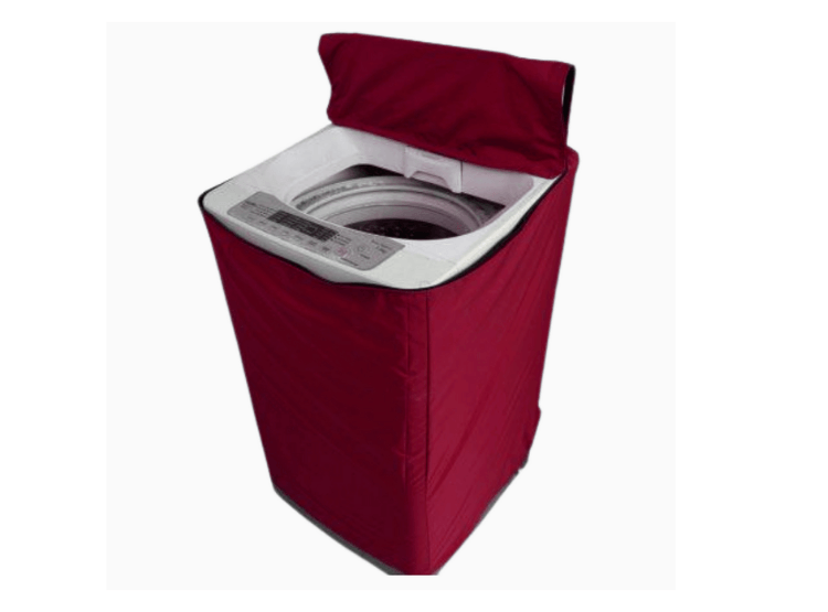 Funda / Forro Para Lavadoras Lona Grueso 10 - 15kg Guinda