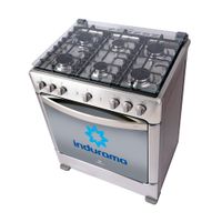 Cocina Indurama Parma Zafiro Croma 6 Quemadores 32""