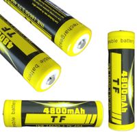 2 Baterías de Litio recargable INR 18650 3.7V 40A 4800mAh cabeza
