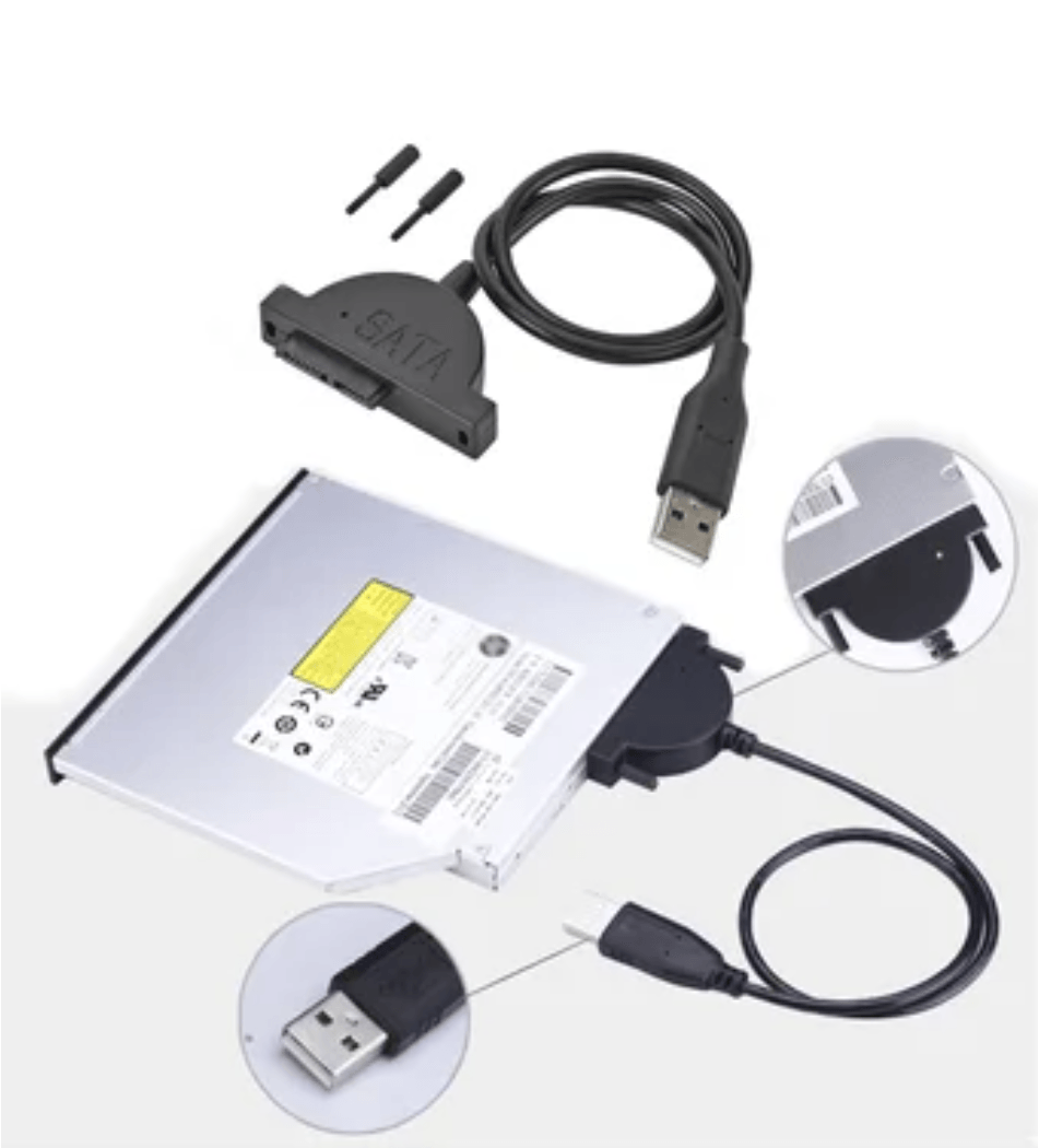 Adaptador Mini Sata A Usb 2.0 Para Lectoras De Laptops cd dvd