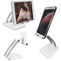 Porta Celular Soporte de Mesa holder celular tablet ajustable Blanco