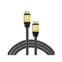 Cable HDMI 2M 2 Metros Ultra HD 3D 4k V2.0 2160P - Enmallado Gris