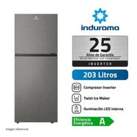 **Refrigeradora Indurama Top Freezer No Frost RI-359I 203L con Ice Maker y Sistema Multi Air Flow (M