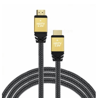 Cable HDMI 3M 3 Metros Ultra HD 3D 4k V2.0 2160P - Enmallado Gris