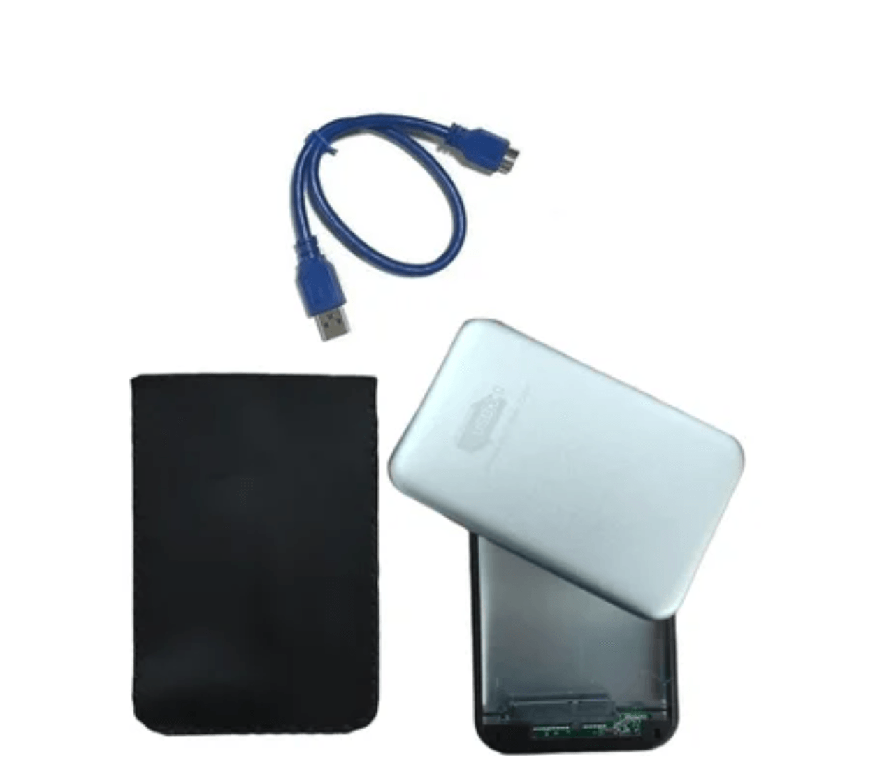 Case Disco Duro Externo Sata 2.5"" Usb 3.0 presion Laptop Portatil plata