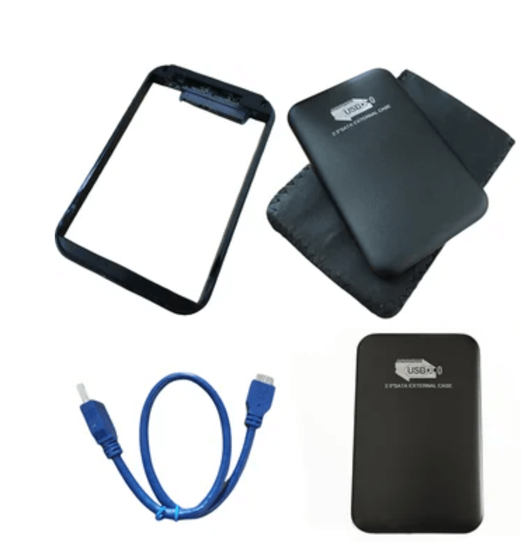 Case Disco Duro Externo Sata 2.5"" Usb 3.0 presion Laptop Portatil negro