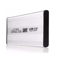 Case Disco Duro Externo Sata 2.5"" Usb 3.0 Laptop Pc Portatil Notebook -  PLATA