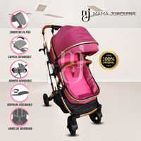 Coche Cuna Moisés de Lujo «CALIFORNIA BABY» Rosa