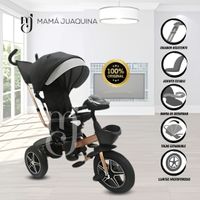 Triciclo Guiador para Niños «DOORO» Negro