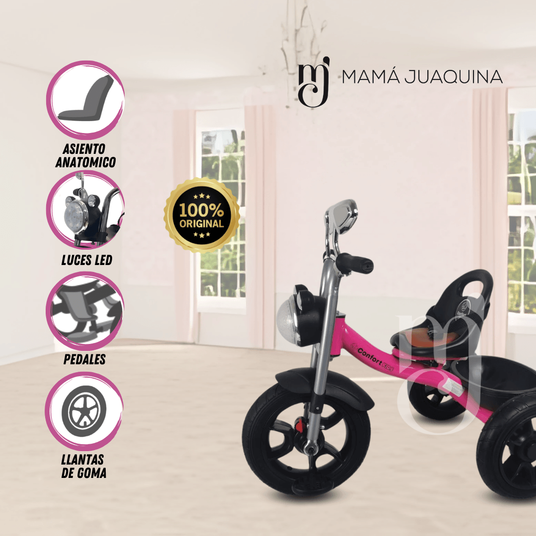 Triciclo Chavito Musical «ROLLER STAR» Rosa