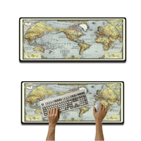 Mouse pad Base Escritorio Extra Large 30x80cm Computador Mapa globo t