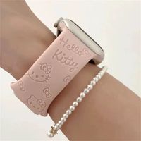 Correa Para Apple Watch 38-40-41 / Palo Rosa Hello Kitty