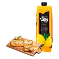 Pack Focaccia de Aceituna Verde 1un + Bebida FRUGOS Sabor a Mango Caja 970ml