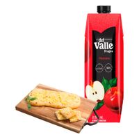 Pack Focaccia Sabor a Piña x peso + Bebida FRUGOS Sabor a Manzana Caja 970ml