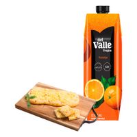 Pack Focaccia Sabor a Piña x peso + Bebida FRUGOS Sabor a Naranja Caja 970ml