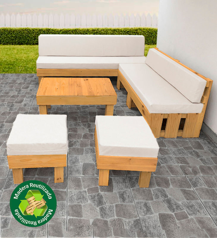 Set de terraza Falco 6 personas con mesa Movenda