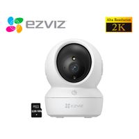 Ezviz Cámara Wifi H6C PRO 3MP Gira 360 Boton Llamada + Micro SD 128Gb