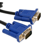 Cable Vga - Vga 20M Metros 15 Pines Doble Filtro Macho A Macho - Negro