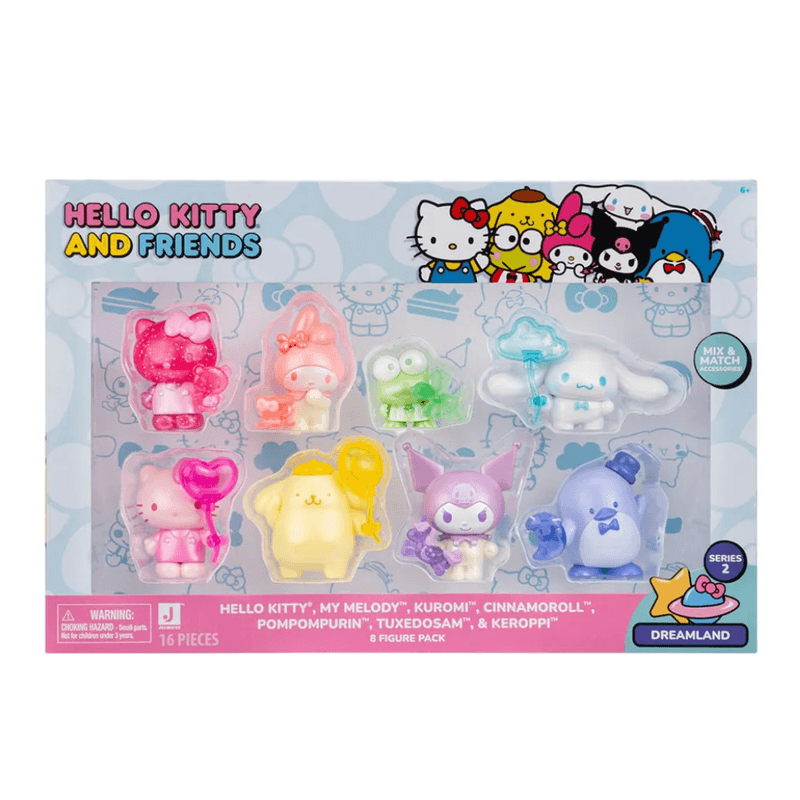 Pack x8 Figuras Hello Kitty and Friends