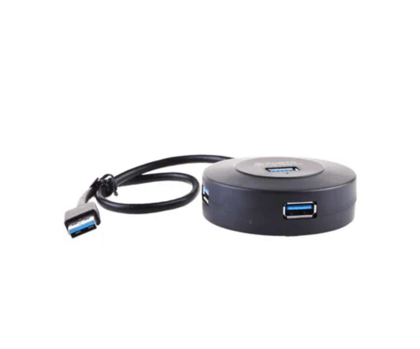 Hub 4 Puertos Usb 3.0 5gbps Cable 30cm Redondo Delgado