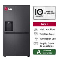 Refrigeradora LG 625L Side by Side GS66SPM Negro