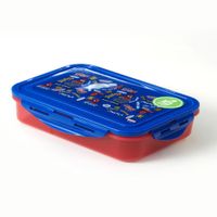 Taper hermetico Spiderman 700 Ml Con Tres Divisiones