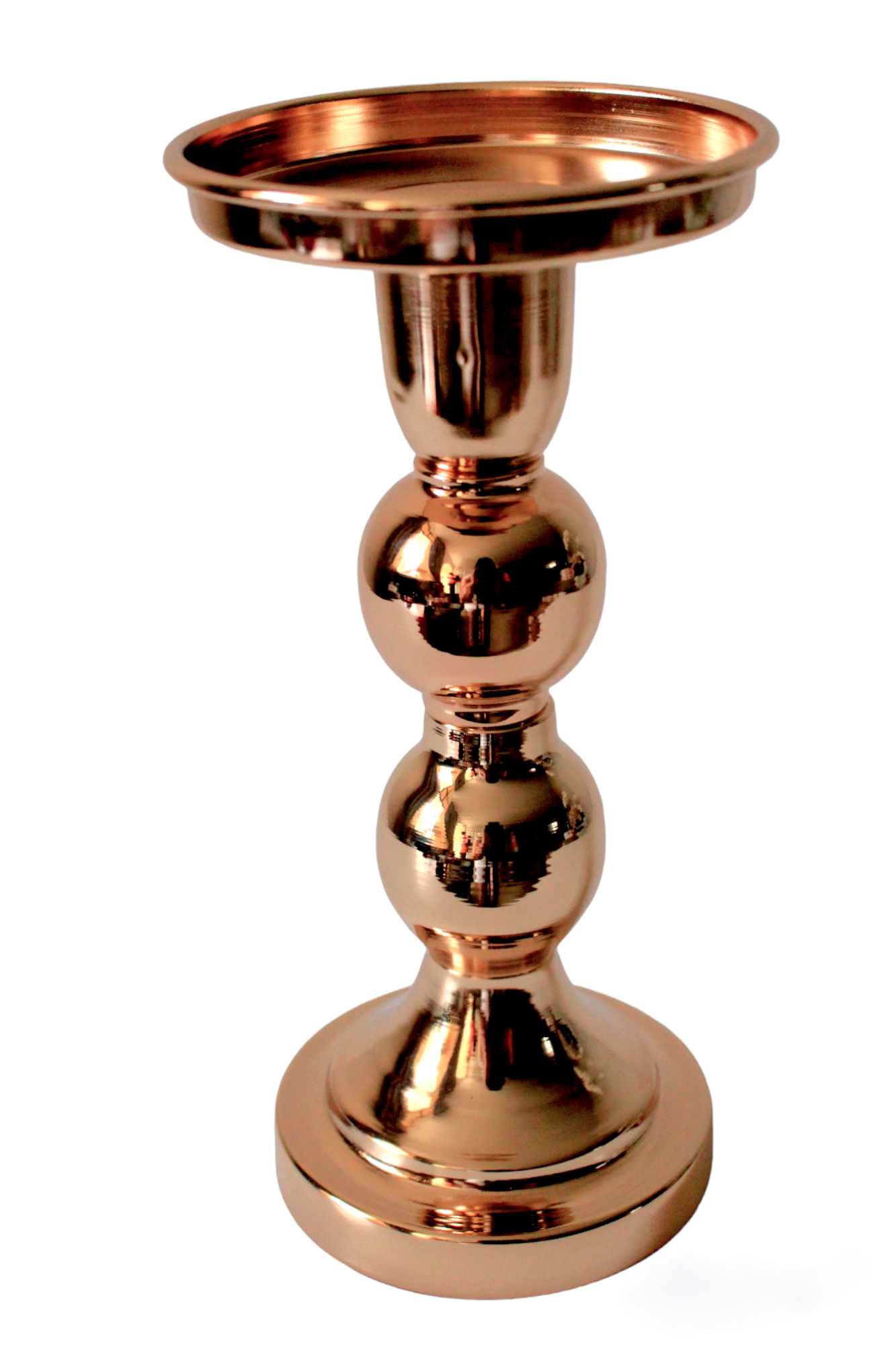 Candelabro Dorado de Latón 19 x 9