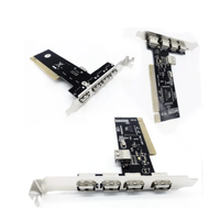 Tarjeta USB 2.0 5 Puertos Pci Express 5 Gbps chip VT6212L plug and play