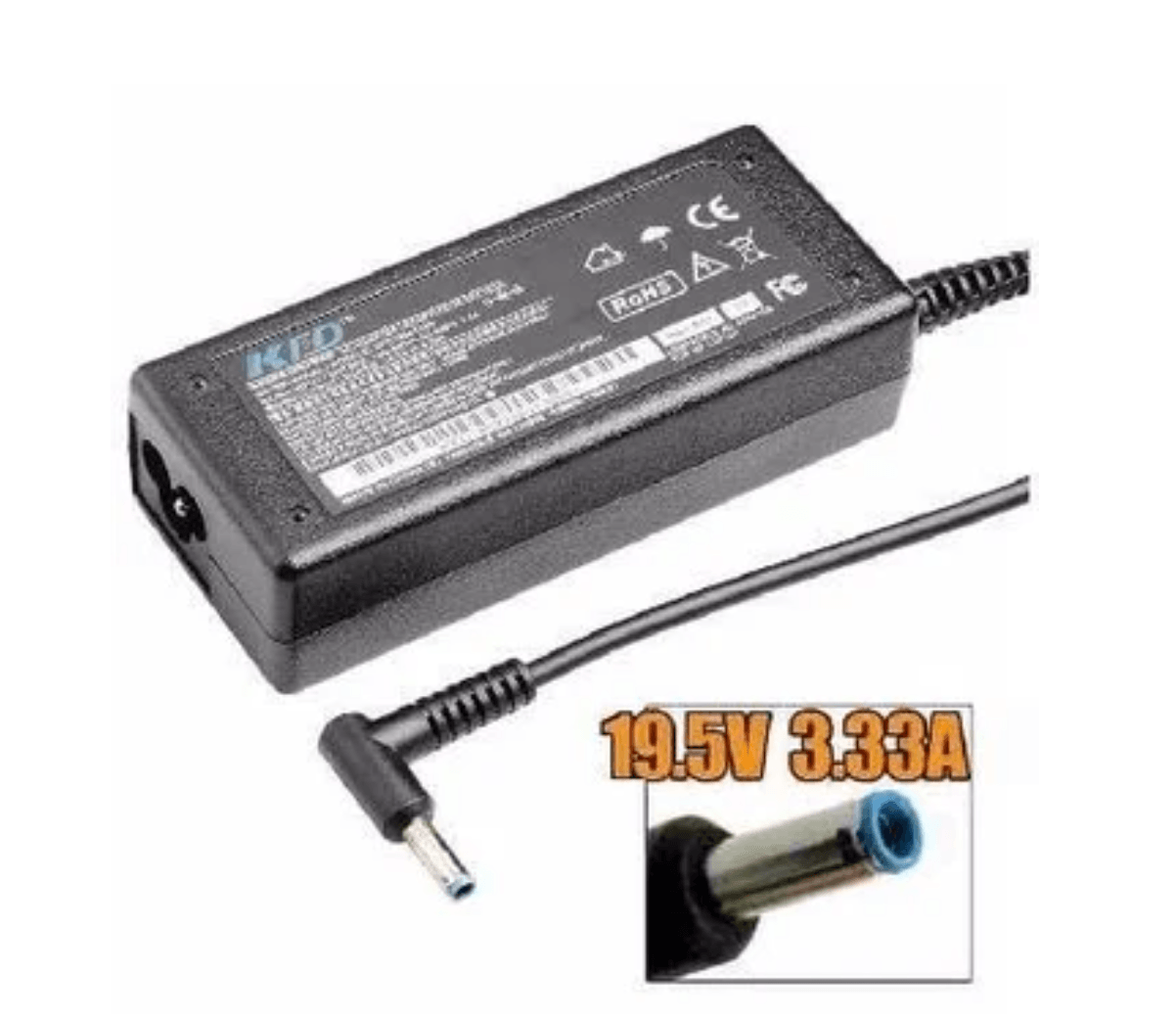 Cargador Generico Laptop HP compaq 19.5V 3.33A 65w 4.5*3.0mm