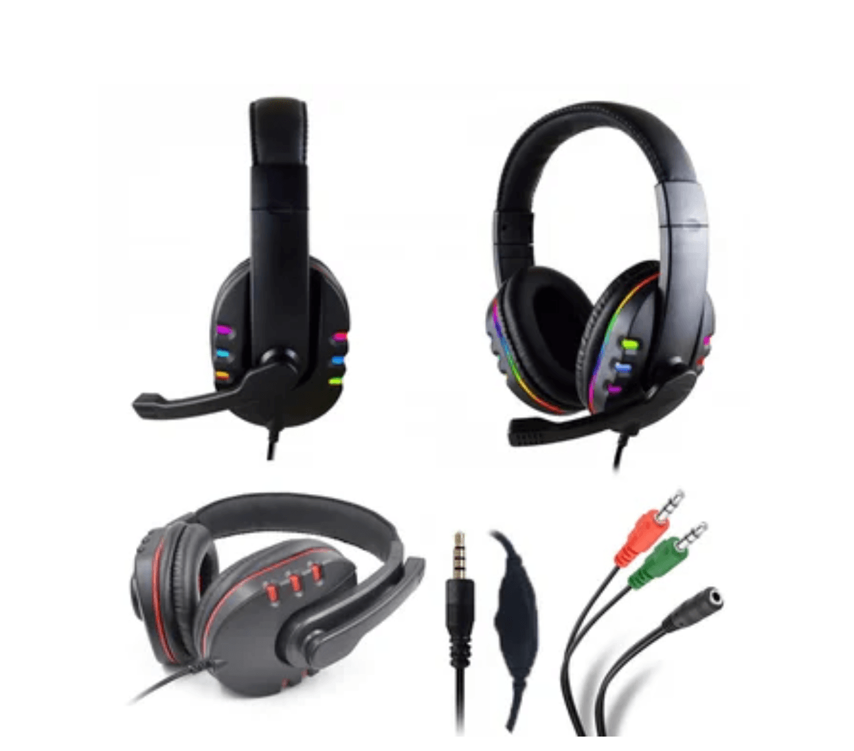 Audífonos Gamer K5 Pro Diadema Micrófono Control Volumen RGB